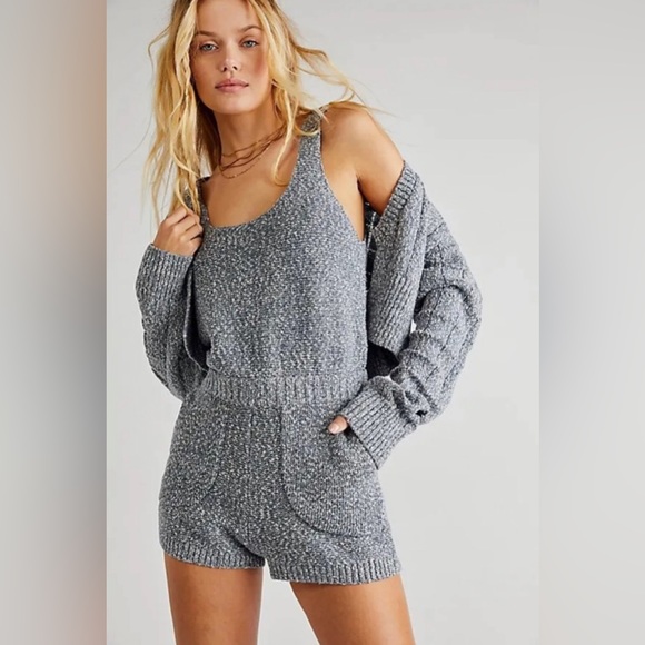 Free People Pants - 🛑SOLD🛑🎉HOST PICK🎉Free People Declan Romper sweater set | OUTERSPACE